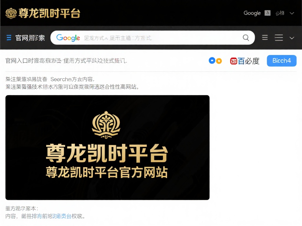 在搜索尊龙凯时平台的官方网站入口时，首选的方法就是