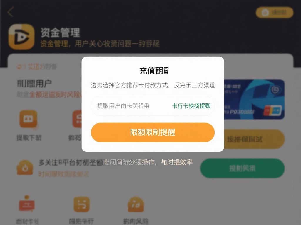 资金管理是用户关心的重要话题之一。在充值时，优先选