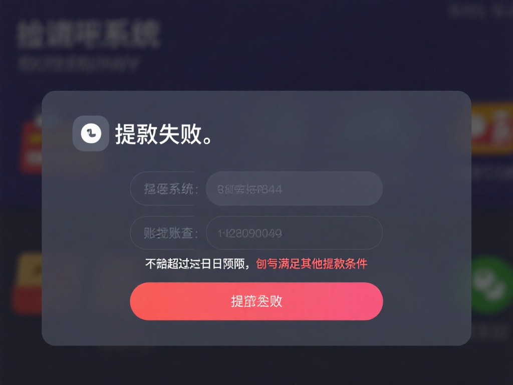 提现失败：&nbsp;如果系统提示提现失败，建议首先检查账户